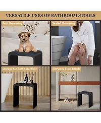 Casainc Freestanding Solid Surface Bathroom Shower Stool