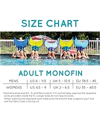 Kids Mermaid Linden Monofin, easily propels and glides through the water
