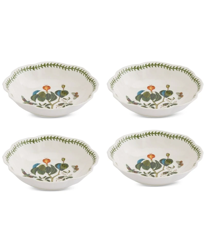 Portmeirion Botanic Garden Lotus Blossom Pasta Bowls, Set of 4
