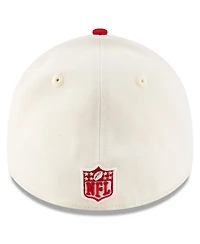 New Era Men's Cream/Scarlet San Francisco 49ers 2025 Nfl Draft 39THIRTY Flex Hat