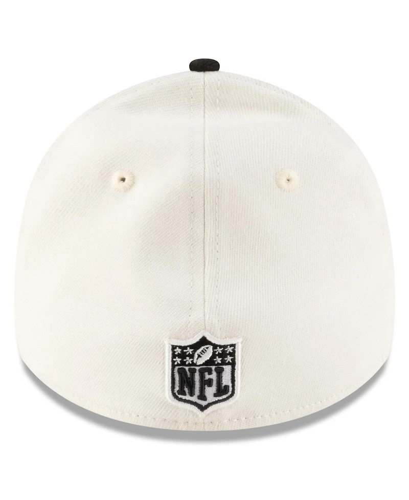 New Era Men's Cream/Black Cincinnati Bengals 2025 Nfl Draft 39THIRTY Flex Hat