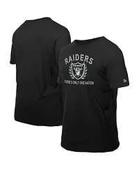 New Era Men's Black Las Vegas Raiders 2025 Nfl Draft T-Shirt