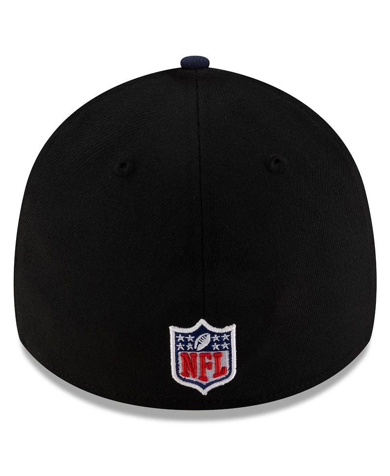 New Era Men's Black/Navy England Patriots 2025 Nfl Draft 39THIRTY Flex Hat