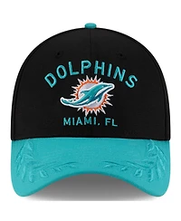 New Era Men's /Aqua Miami Dolphins 2025 Nfl Draft 39THIRTY Flex Hat
