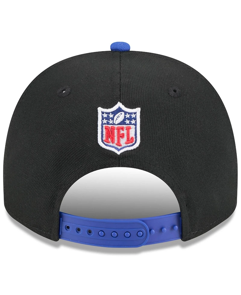 New Era Men's Black/Royal Buffalo Bills 2025 Nfl Draft A-Frame 9FIFTY Snapback Hat