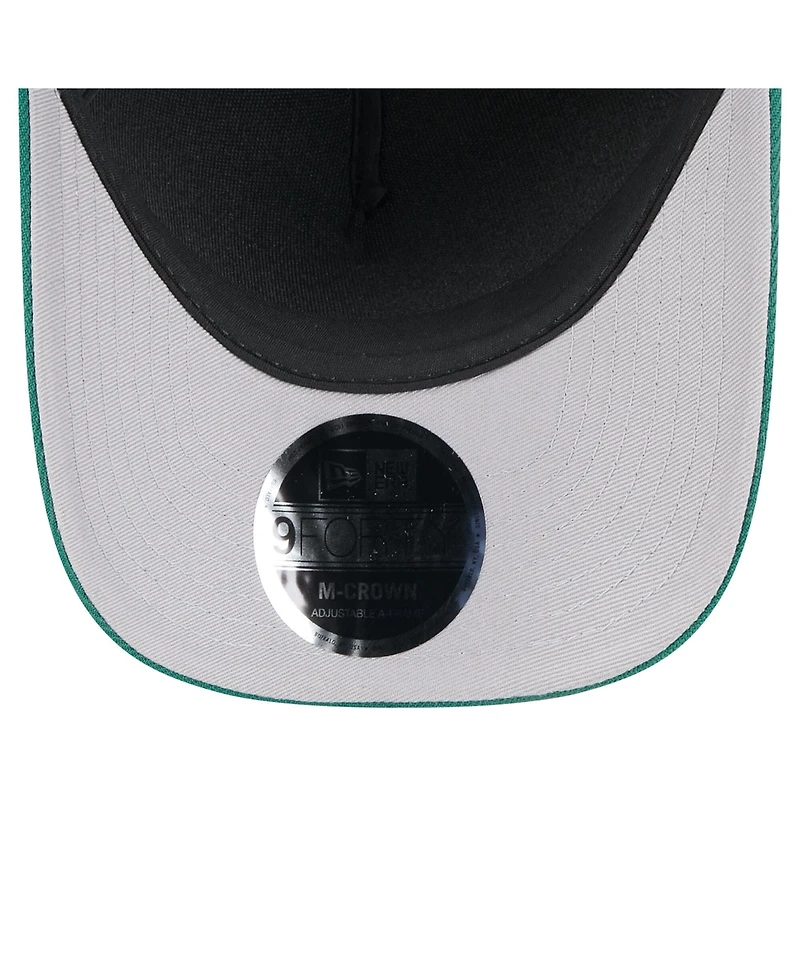 New Era Men's Black/Green New York Jets 2025 Nfl Draft 9FORTY A-Frame M-Crown Adjustable Hat