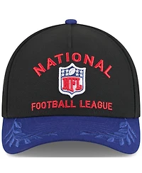 New Era Men's Black/Navy Shield Merchandise 2025 Nfl Draft 9FORTY A-Frame M-Crown Adjustable Hat