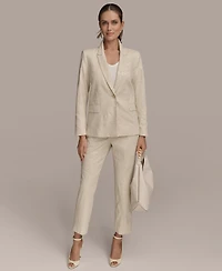 Donna Karan New York Women's Sequin Embellished Linen-Blend Pants