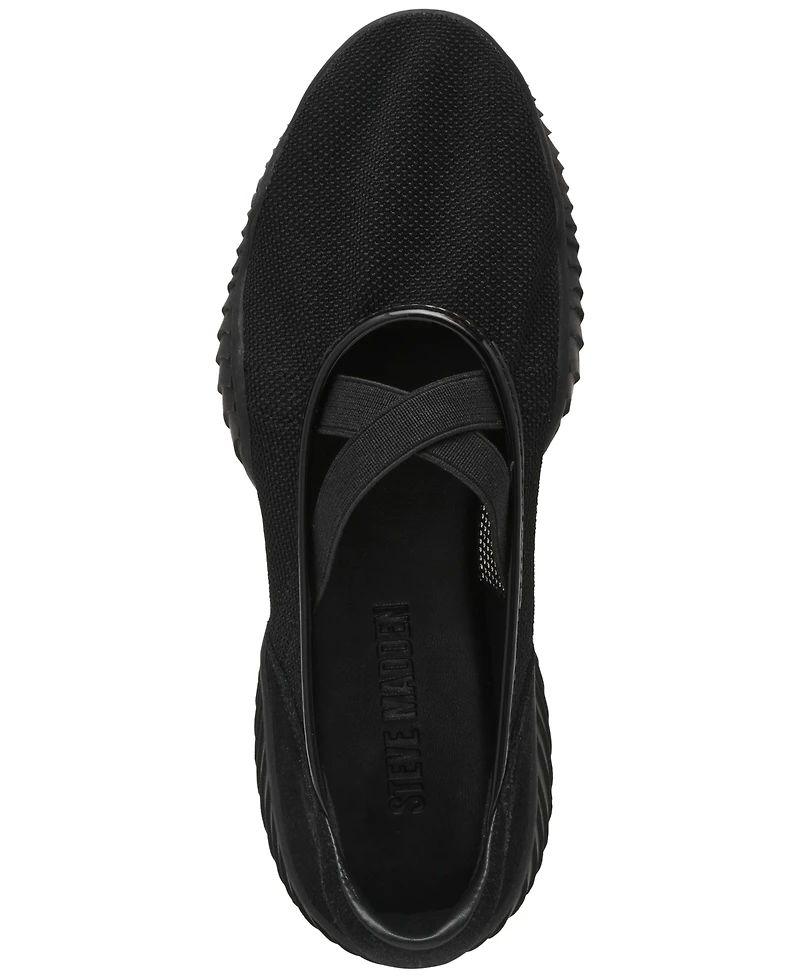 Steve Madden Women's Vador Crossband Mary-Jane Sneaker Flats