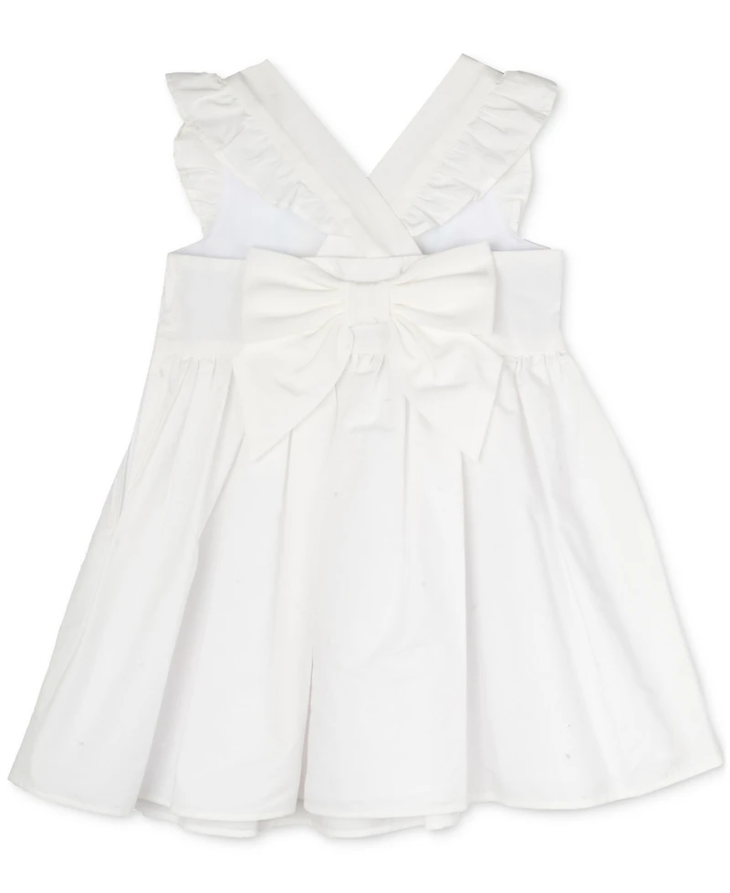 Rare Editions Baby Girls Butterfly Embroidered Dress