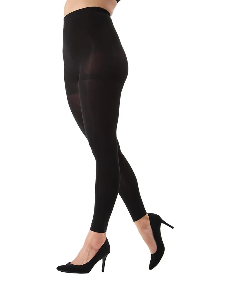 MeMoi Women's Completely Opaque 80 Denier Control Top Footless Tights Mo-343