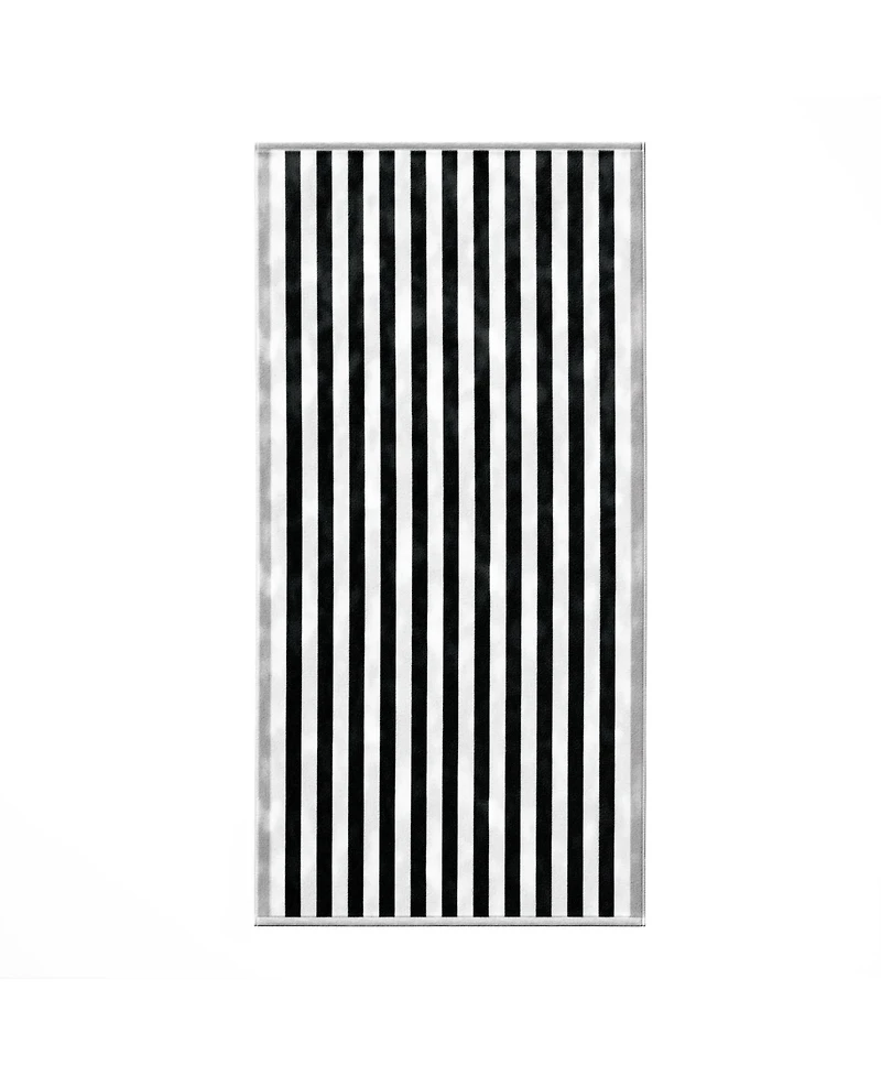 Linery & Co. Oversized Cotton Stripe Border Beach Towel