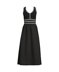 Lands' End Women's Duet Vneck Sweater Dress