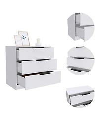 Three-Drawer Dresser for Bedroom Storage and Organization