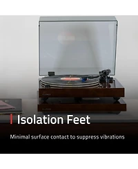 Fluance RT85 Reference High Fidelity Vinyl Turntable Record Player with Ortofon 2M Blue Elliptical Cartridge And Anti-Vibration Wood Isolation Base