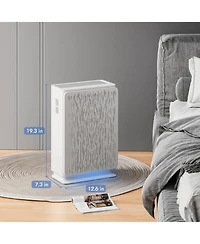 AromaRoom True Hepa H14 Air Purifier for Large Room Up to 1800 Sq Ft, Air Purifiers for Home Bedroom with Air Quality Sensor, Filters Up to 99.99% of