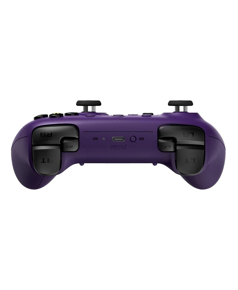 8BitDo Ultimate 2 Bluetooth Wireless Controller with Hall Effect Triggers, Tmr Joysticks and Integrated Charging Dock - Purple - 81HE03