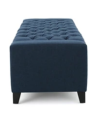 Tufted Upholstered Storage Ottoman Bench with Lift-Top and Versatile Seating for Bedroom or Living Room-The Pop Home