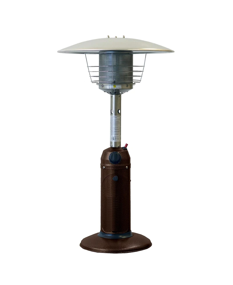 Compact 11000 Btu Propane Patio Heater with Cylindrical Pole for Tables