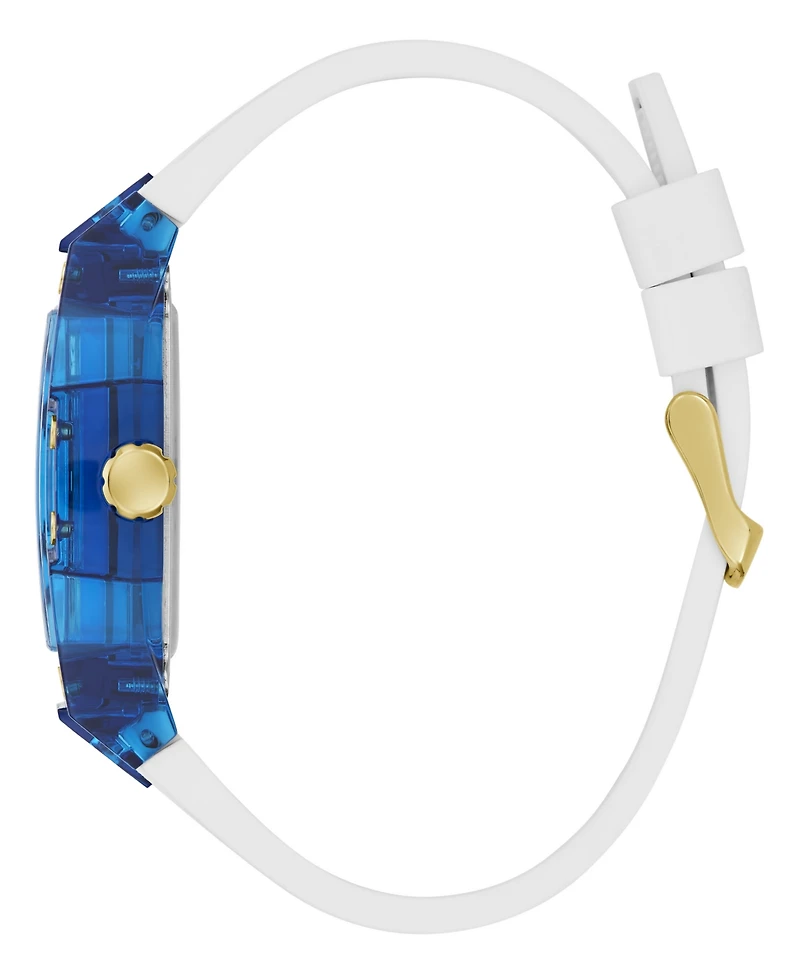 Guess Men's Multi-Function White Silicone Watch, 44mm