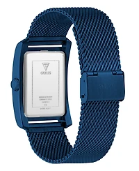 Guess Men's Analog Blue Mesh Watch, 34mm