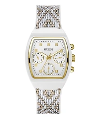 Guess Women's Multi-Function White Silicone Strap Watch, 36mm