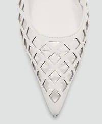 Mango Women's Die-Cut Kitten Shoes