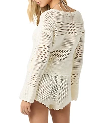 O'Neill Juniors' Consuelo Crochet Bell-Sleeve Top
