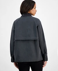 Bcbg Women's Corduroy-Collar Barn Jacket, Exclusively at Macy's