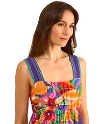 Vince Camuto Women's Sleeveless Tiered Floral Mini Dress