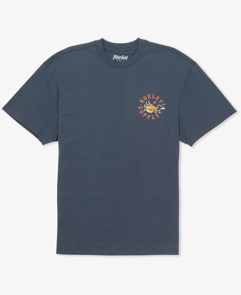 Hurley Men's Dragon Lagoon Short Sleeve T-Shirt