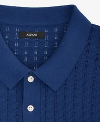 Alfani Men's Textured Sweater Polo Shirt, Exclusively at Macy's