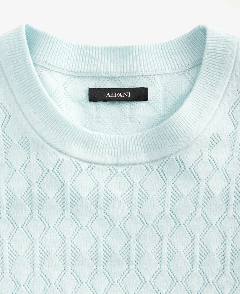 Alfani Men's Textured Sweater T-Shirt, Exclusively at Macy's