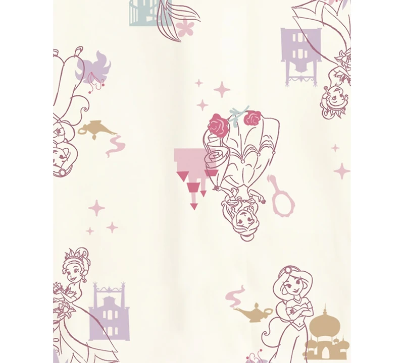 Disney Baby Girls Princesses Footed Coverall & Headband, 2 Piece Set