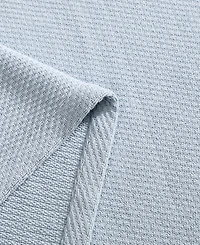 Tommy Hilfiger Pique Solid Cotton Blanket, Full/Queen