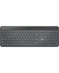 Solar Bluetooth Keyboard, Wireless Keyboard with Solar & Indoor Light Charging, Full Size, 3-Device Connectivity