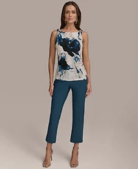 Donna Karan New York Women's Printed Twist-Strap Tank Top