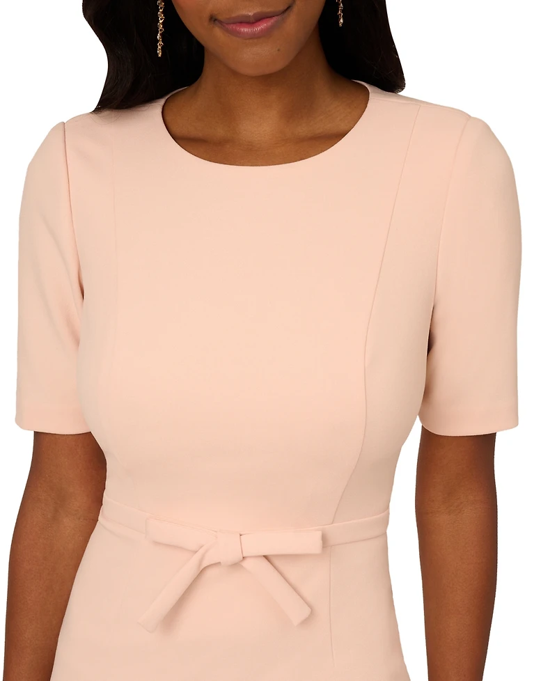 Adrianna Papell Women's Mini Bow-Front Sheath Dress