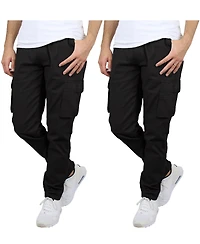 Blu Rock Men's 2-Pack Flex Stretch Cargo Pants