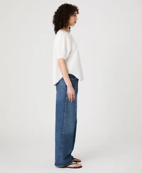 French Connection Women's Alexis Cotton Puff-Sleeve Top