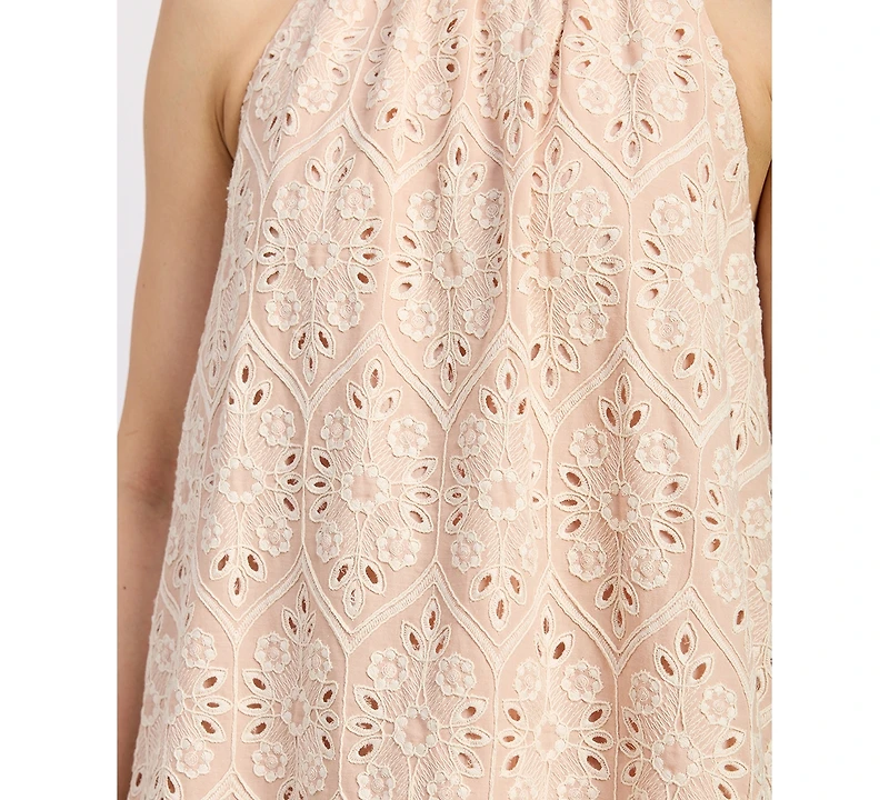 En Saison Women's Elana Cotton Sleeveless Mini Dress