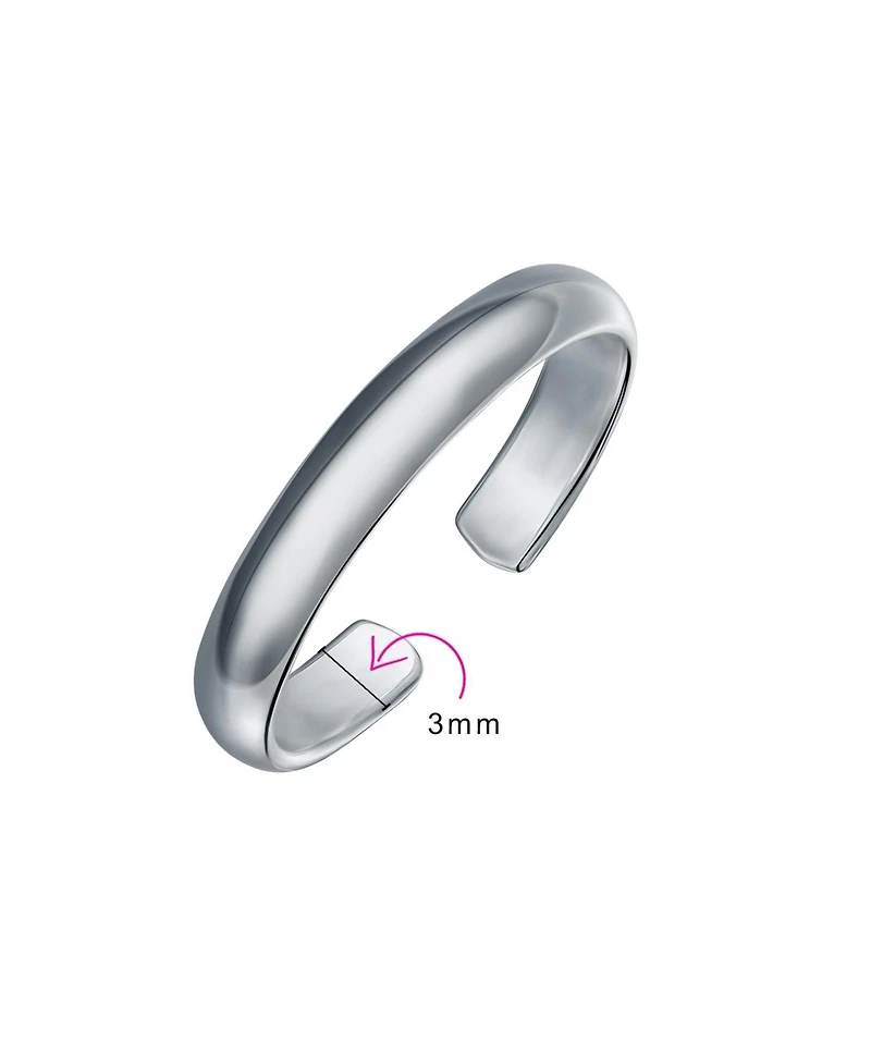 Bling Jewelry Plain Polished Midi Toe Ring or Pinky Ring 925 Silver Sterling Adjustable
