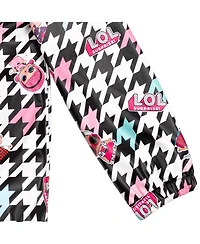 L.o.l. Surprise! Girls Zip Up Waterproof Hooded Rain Jacket Coat