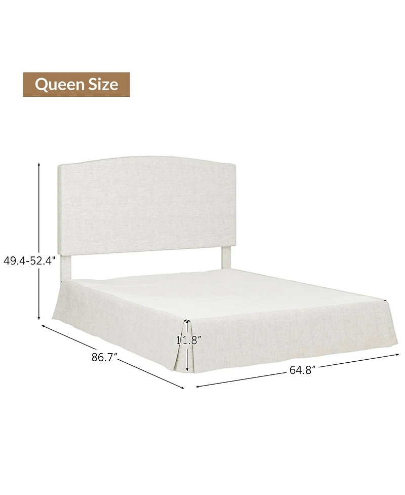 Modern Justus Upholstered Platform Bed-qb