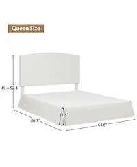 Modern Justus Upholstered Platform Bed-qb