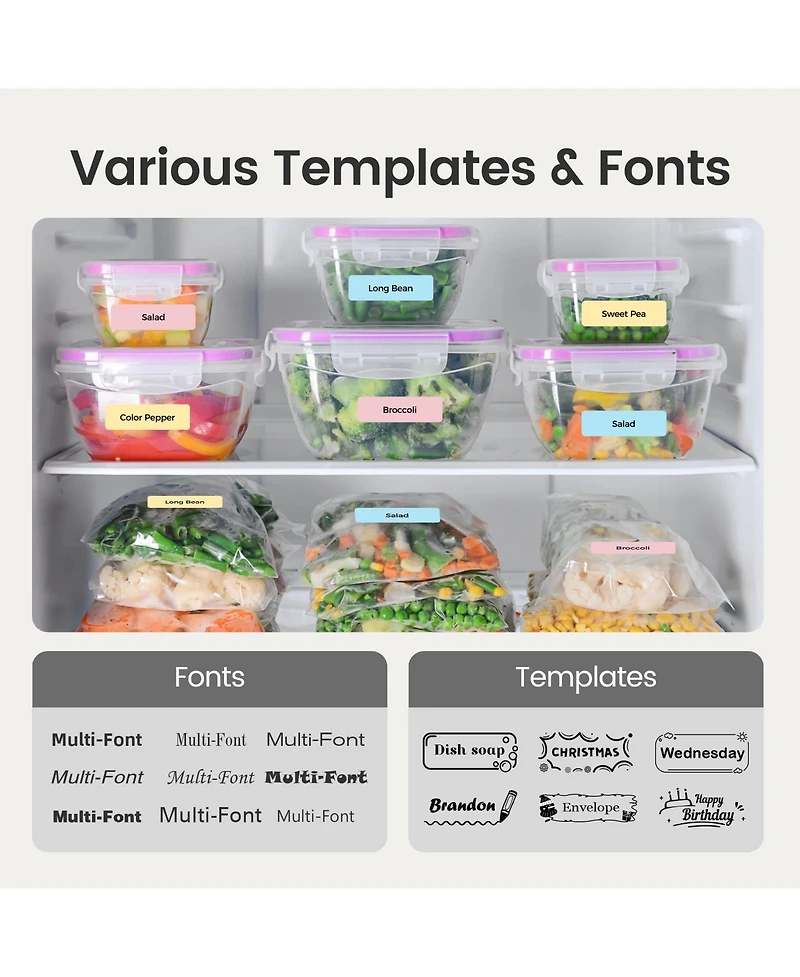 Nelko Genuine P21 Label Maker Tape, Adapted Label Print Paper, 14x40mm (0.55"x1.57"), Standard Laminated Office Labeling Tape Replacement, Multipurpos
