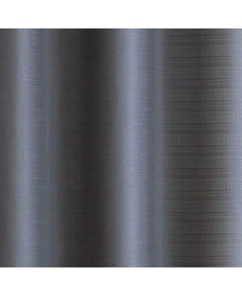 Kate Aurora Gray 4 Piece Rod Pocket Semi Sheer Floral Window Curtain Panel Set
