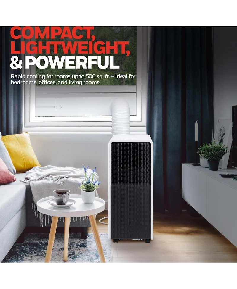 Honeywell 13,500 Btu Slim Portable Ac with Fan, Dehumidifier – Cools Up to 660 Sq. Ft., HX4CESAWG0 (10,000 Btu Sacc)