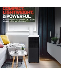Honeywell 13,500 Btu Slim Portable Ac with Fan, Dehumidifier – Cools Up to 660 Sq. Ft., HX4CESAWG0 (10,000 Btu Sacc)