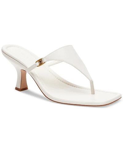 Coach Women's Heritage Hardware Thong Sandals
